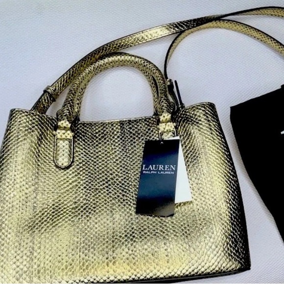 Lauren Ralph Lauren Handbags - Lauren Ralph Lauren Golden Tote Bag NWT
